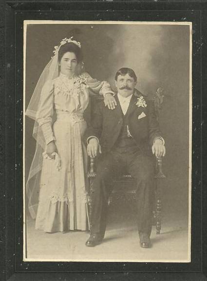 Yturri, Joaquin and Jeanne Maitia marriage photo 1906