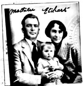 Etchart, Mathieu, Dominica and Mary Noeline passport photo in 1924