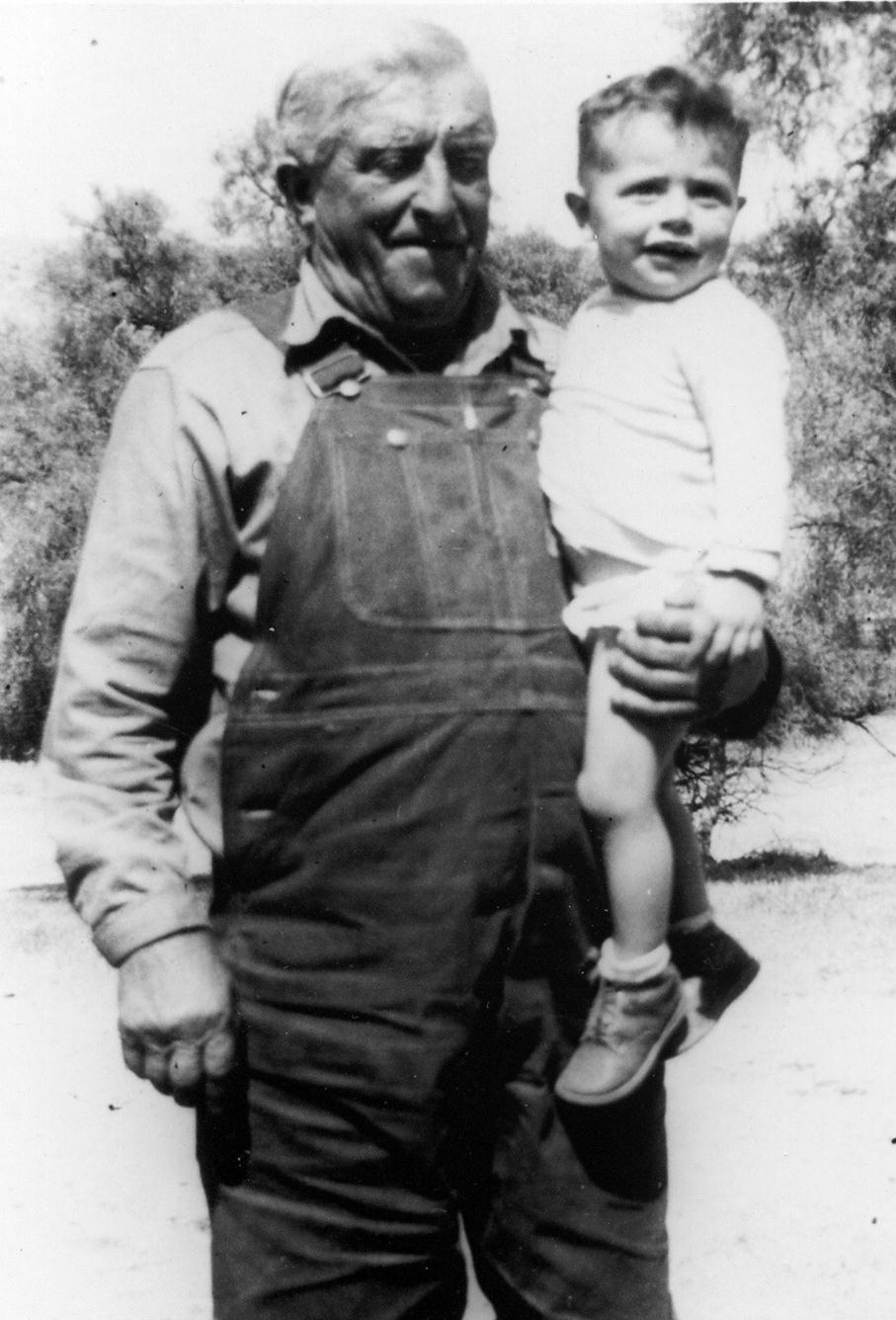 Nogues, Pierre with grandson Lawrence Rivas photo